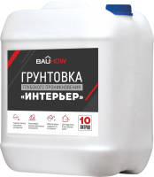 Наклейка_ BAUHOW Грунтовка глубокого проникновения «Интерьер», 10 л вправо